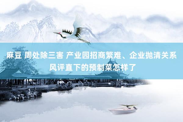 麻豆 周处除三害 产业园招商繁难、企业抛清关系 风评直下的预制菜怎样了